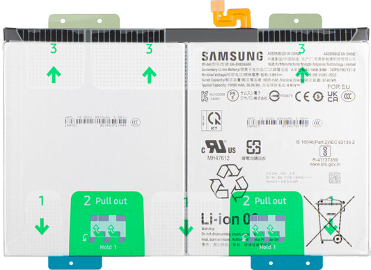 Batteri Samsung Galaxy Tab S10+, EB-BX828ABE, Service Pack GH82-35927A