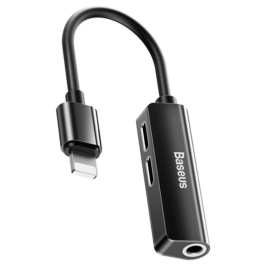 Audioadapter Lightning - Lightning / 3.5mm Baseus L52, Svart CALL52-01