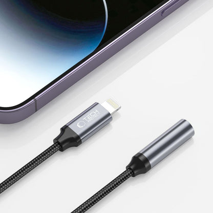 Audioadapter Lightning - 3.5mm Tech-Protect Ultraboost, Svart
