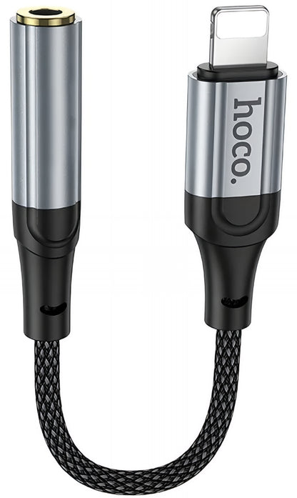 Lightning to 3.5mm Audio Adapter HOCO LS36A, Gray