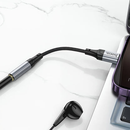 Lightning to 3.5mm Audio Adapter HOCO LS36A, Gray