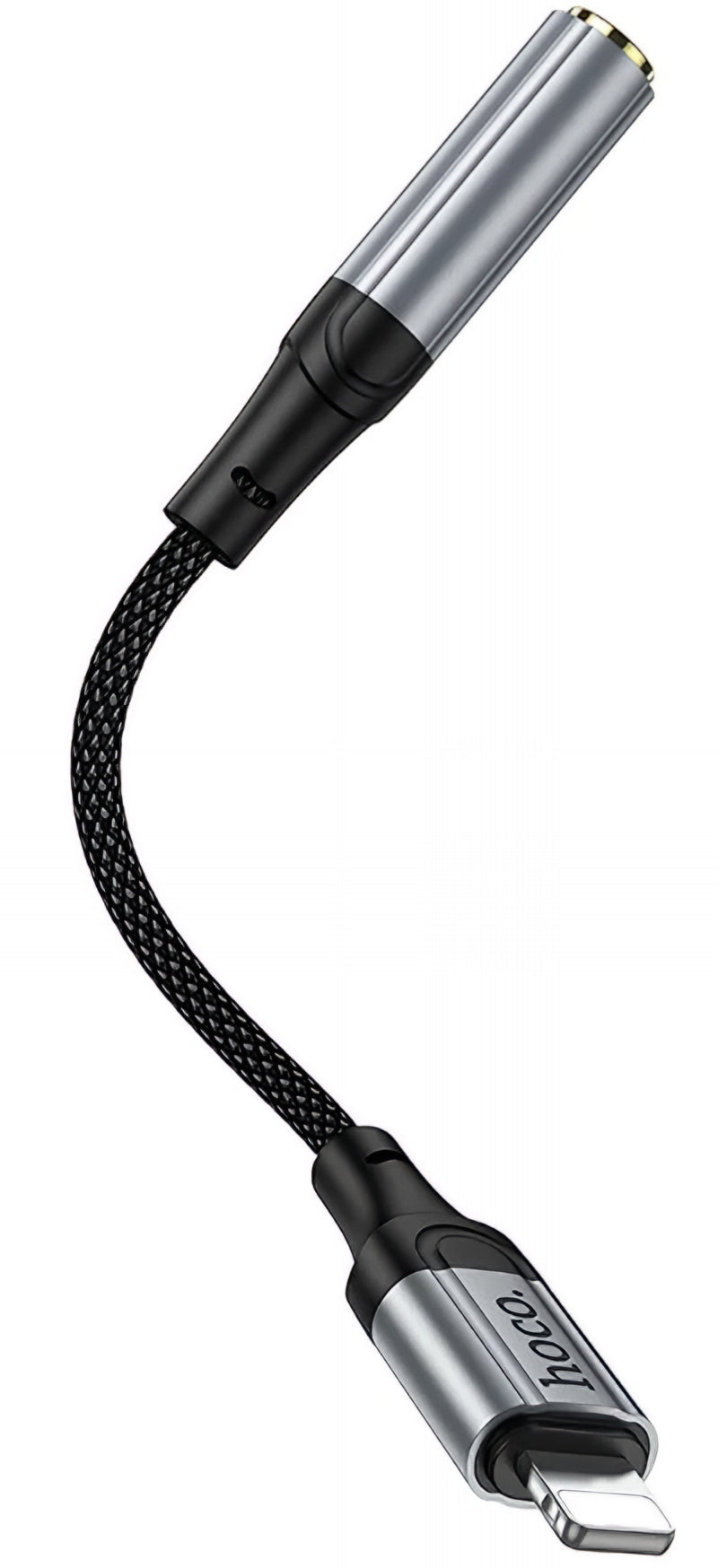 Lightning to 3.5mm Audio Adapter HOCO LS36A, Gray