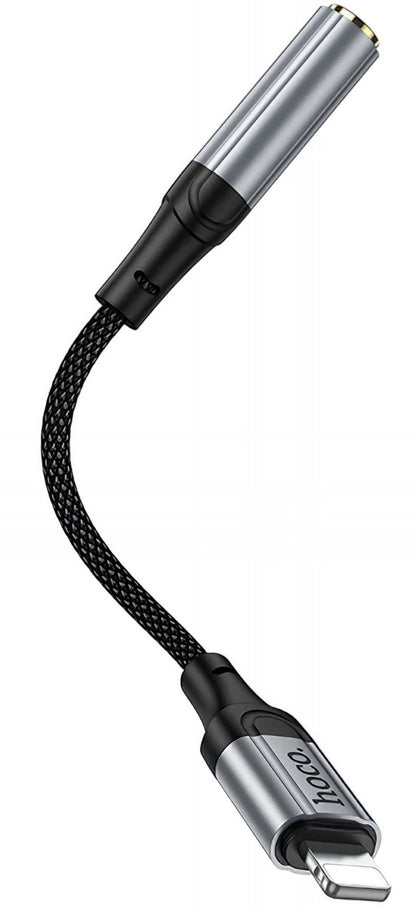 Lightning to 3.5mm Audio Adapter HOCO LS36A, Gray