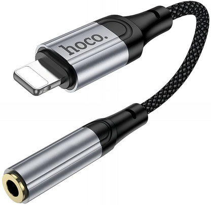 Lightning to 3.5mm Audio Adapter HOCO LS36A, Gray