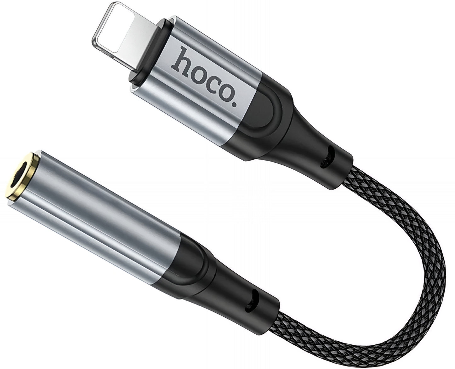 Lightning to 3.5mm Audio Adapter HOCO LS36A, Gray