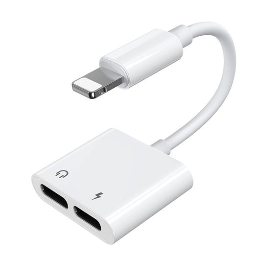 Audioadapter Lightning - 2 x Lightning Joyroom S-Y104, Vit