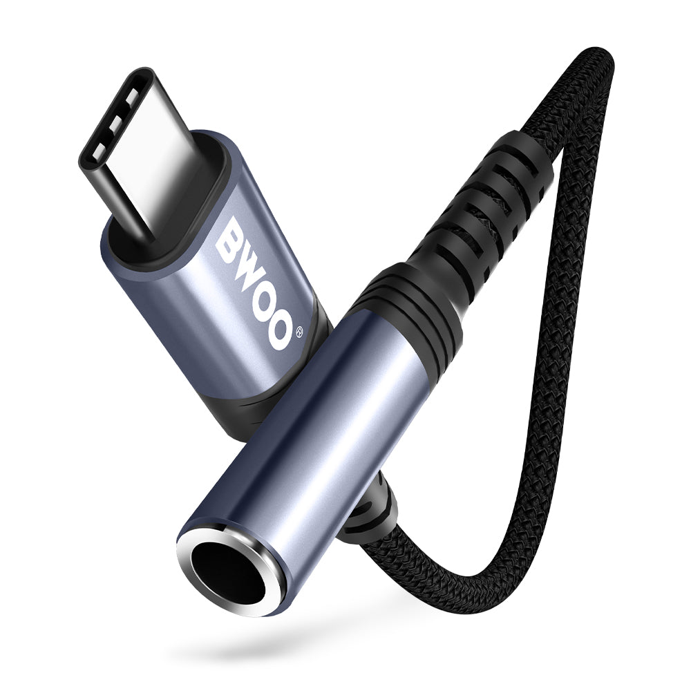 Audioadapter USB-C - 3.5mm BWOO BZ47, Svart
