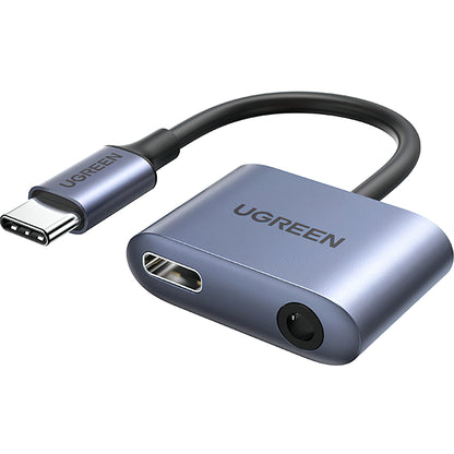 USB-C till 3.5mm / USB-C Audioadapter UGREEN CM231, Grå