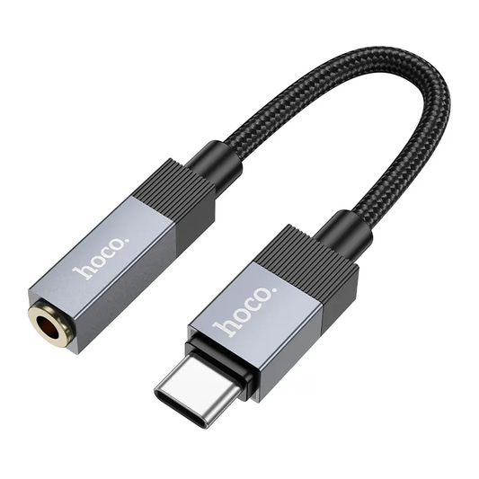 USB-C till 3,5 mm ljudadapter HOCO UPA32C, svart
