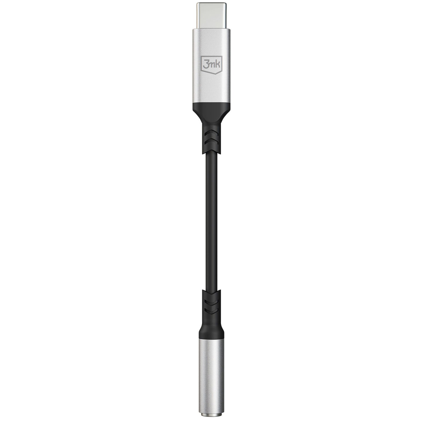 USB-C ljudadapter - 3,5 mm 3MK, Silver