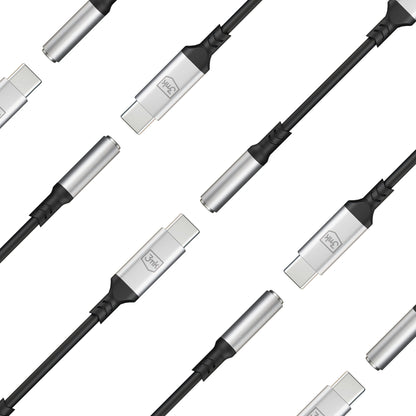 USB-C ljudadapter - 3,5 mm 3MK, Silver