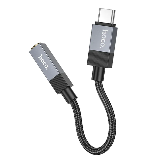 USB-C till 3,5 mm ljudadapter HOCO UPA32C, svart