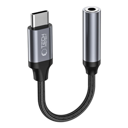 Audioadapter USB-C - 3,5 mm Tech-Protect Ultraboost, Svart