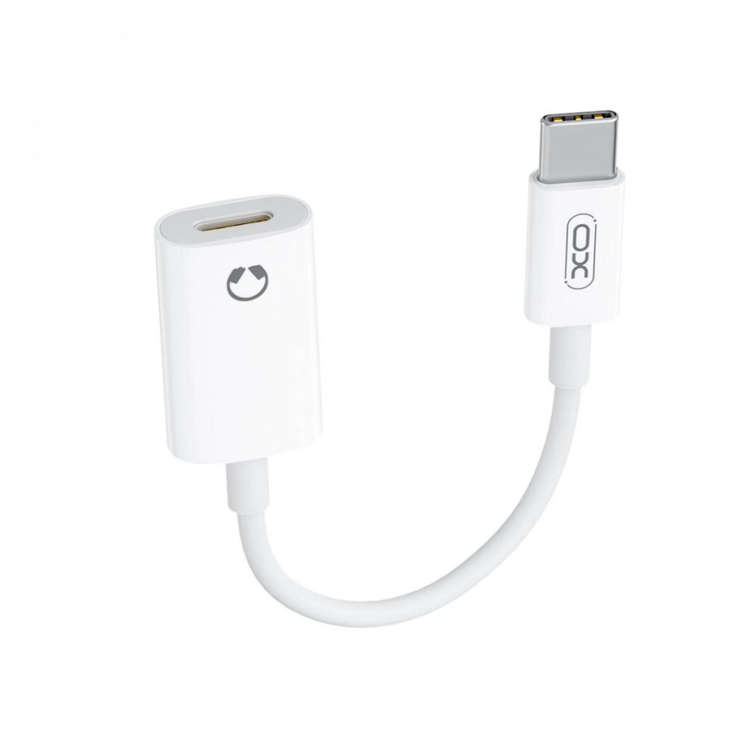 Audioadapter USB-C - Lightning XO Design NB-R268B, Vit