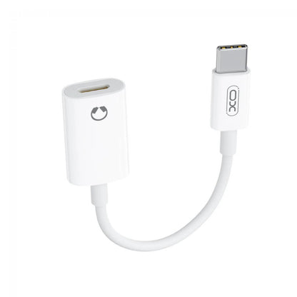Audioadapter USB-C - Lightning XO Design NB-R268B, Vit