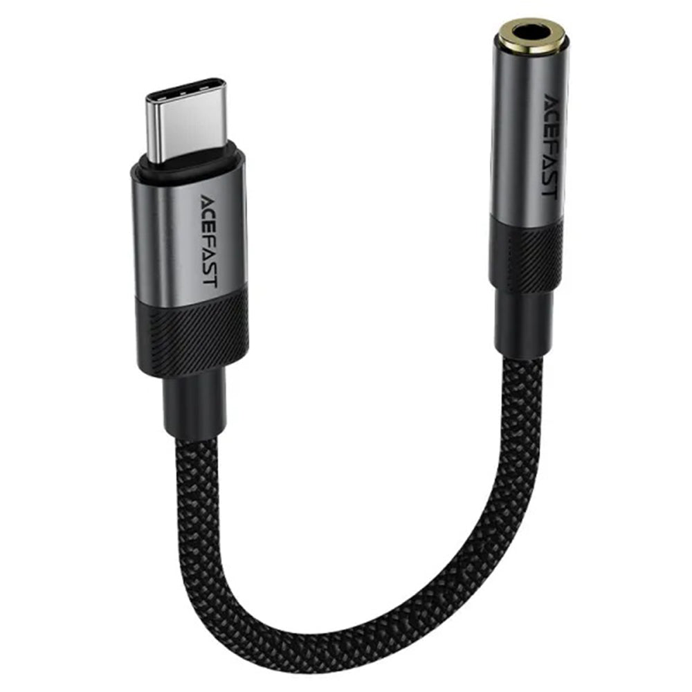 USB-C till 3.5mm ljudadapter Acefast J12, Svart