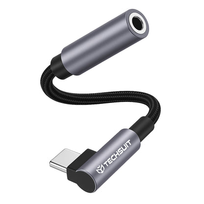 Audioadapter USB-C - 3.5mm Techsuit AC7 MusicDox, Grå