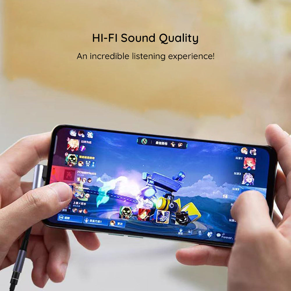 Audioadapter USB-C - 3.5mm Techsuit AC7 MusicDox, Grå