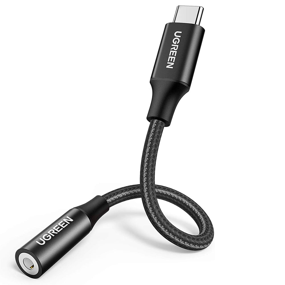 Audioadapter USB-C - 3.5mm UGREEN AV142, Svart