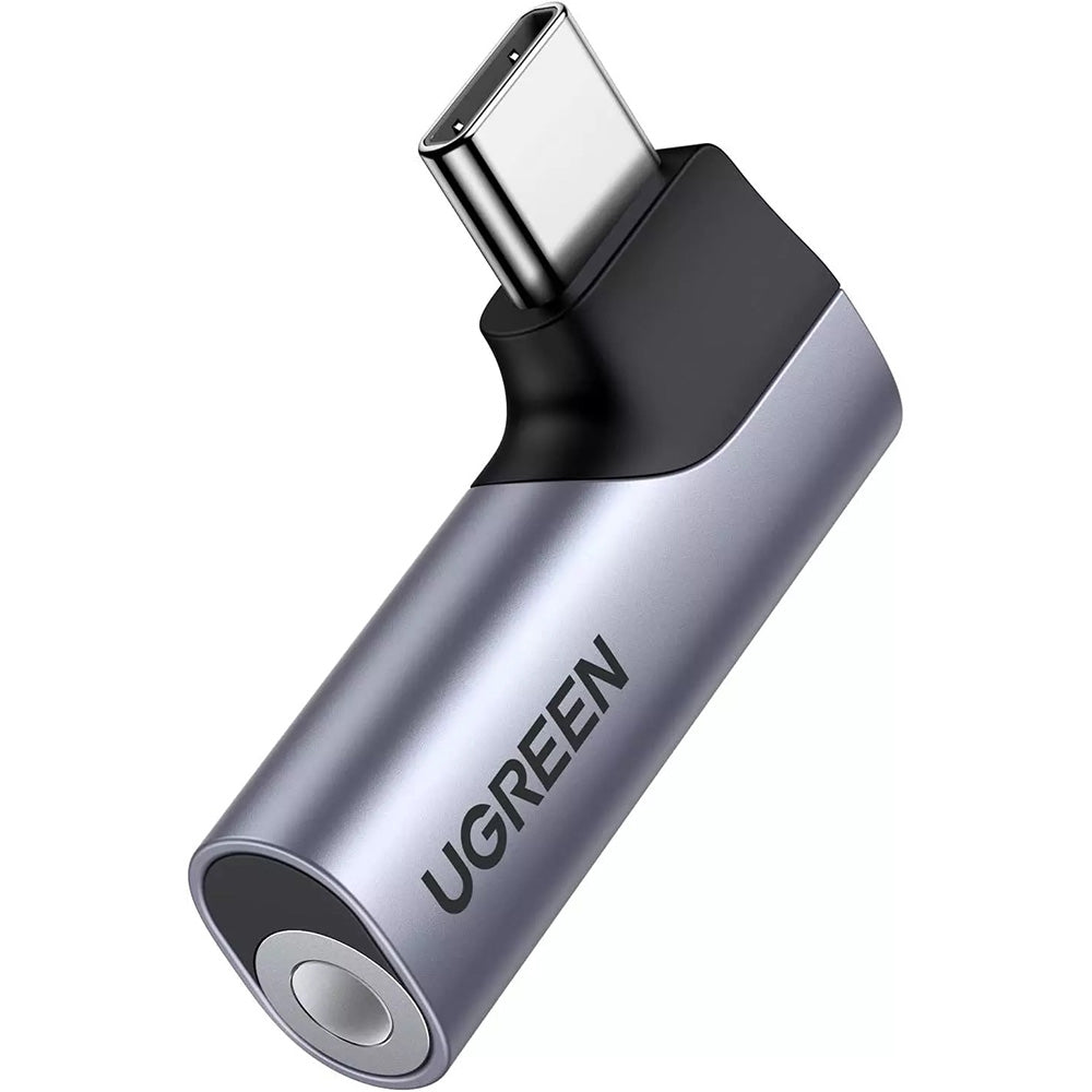 Audioadapter USB-C - 3.5mm UGREEN CM460 (20194) Vinklad, Grå