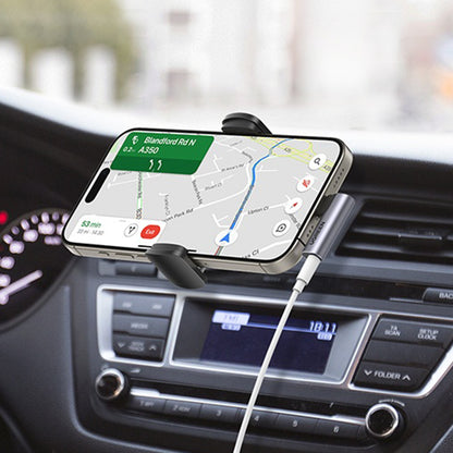 Audioadapter USB-C - 3.5mm UGREEN CM460 (20194) Vinklad, Grå