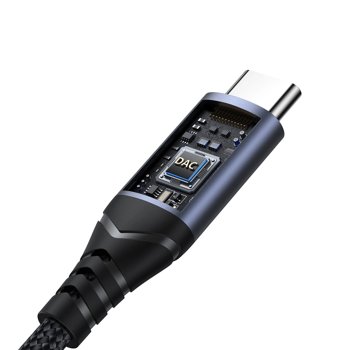 Audioadapter USB-C - 3.5mm Joyroom SY-C01, Svart
