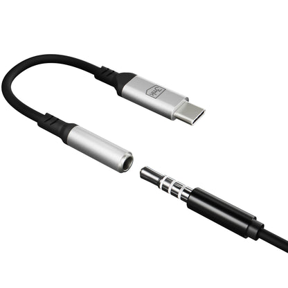 USB-C ljudadapter - 3,5 mm 3MK, Silver