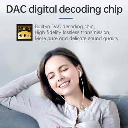 USB-C ljudadapter - USB-C / USB-C McDodo CA-7670, Svart