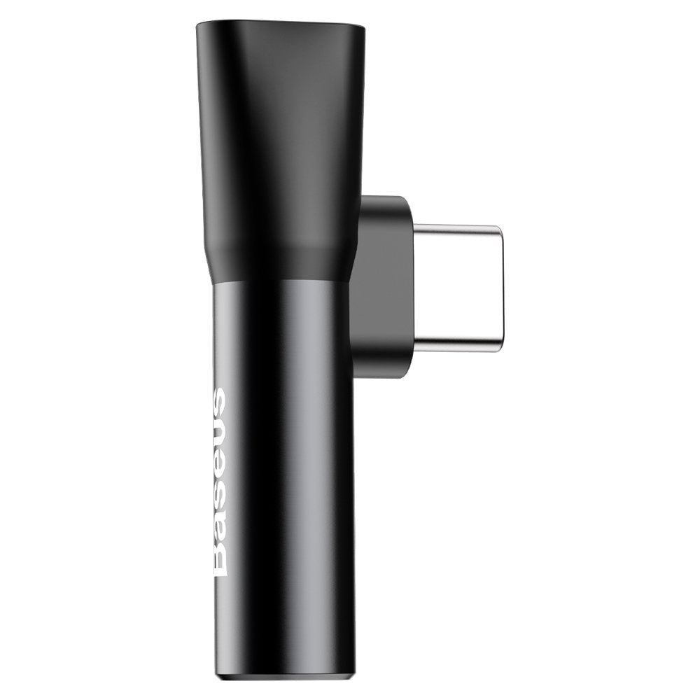 Ljudadapter USB-C - USB-C / 3,5mm Baseus L41, Svart CATL41-01
