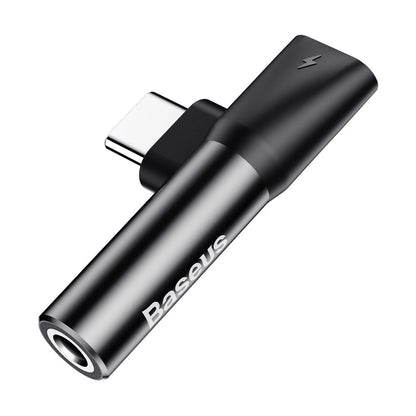 Ljudadapter USB-C - USB-C / 3,5mm Baseus L41, Svart CATL41-01