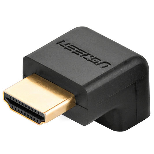 UGREEN HD112 Down Angle Videoadapter, HDMI - HDMI, 4K, Svart