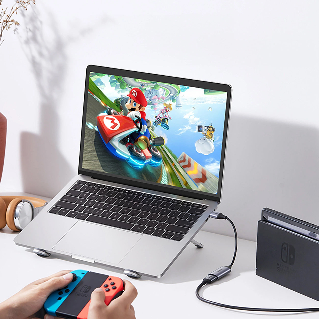 Ljud- och videoadapter USB-A / USB-C - HDMI UGREEN CM489, Grå 