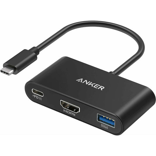 Audio- och videoadapter USB-C - USB-C / HDMI / USB-A Anker PowerExpand, Svart A8339HA1
