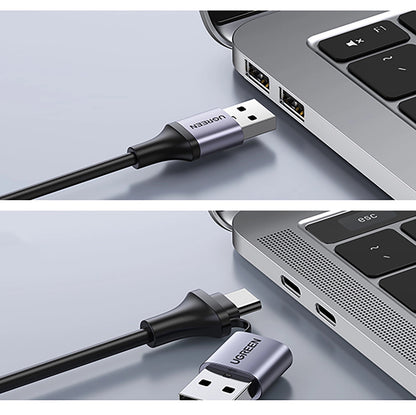 Ljud- och videoadapter USB-A / USB-C - HDMI UGREEN CM489, Grå 