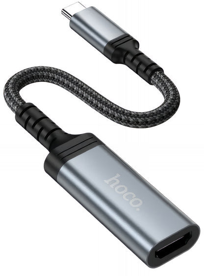 Audio- och videoadapter USB-C - HDMI HOCO UA43A, Grå