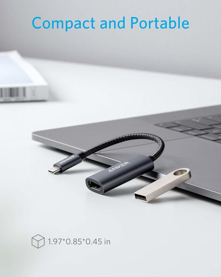 Audio- och videoadapter USB-C - HDMI Anker 310, Grå A83120A2