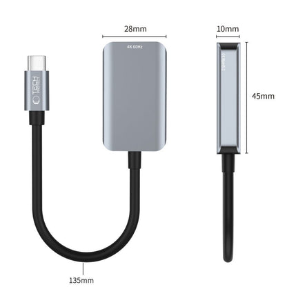 Audio- och videoadapter USB-C - HDMI Tech-Protect Ultraboost, Svart