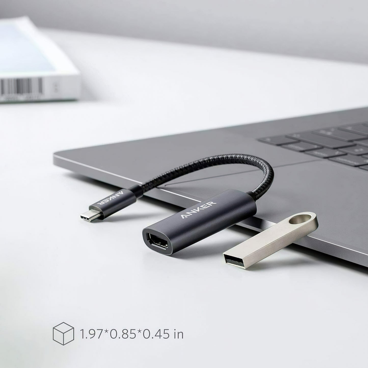 Audio- och videoadapter USB-C - HDMI Anker PowerExpand+, Grå A83120A1