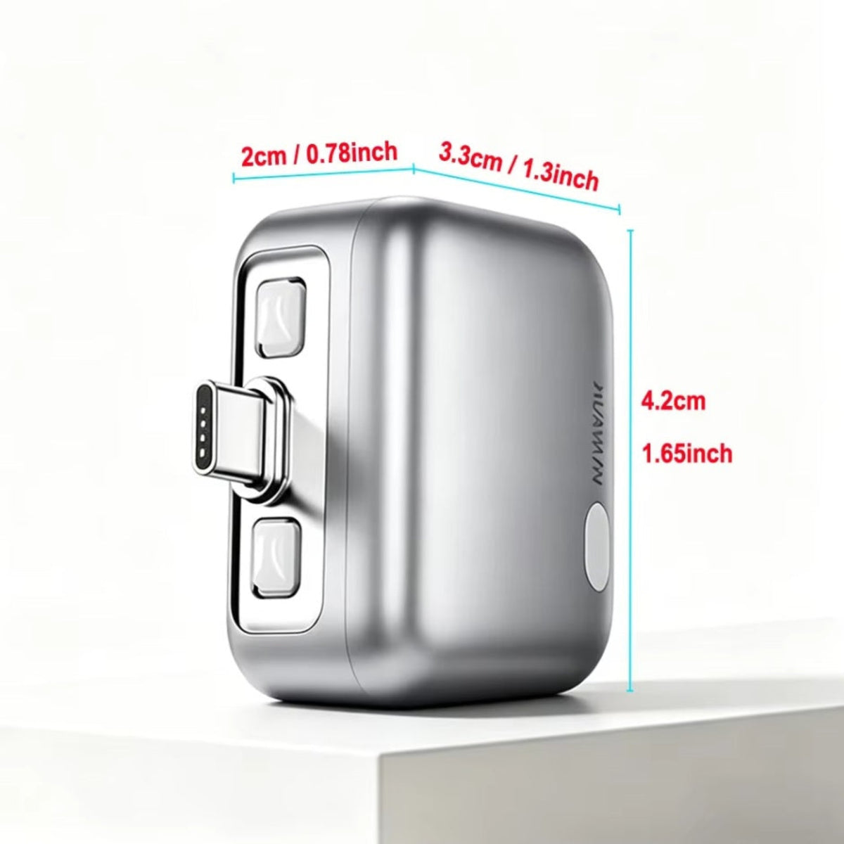 USB-C Forward KH-51 Auto Disconnect Adapter för Strömförsörjning med Automatisk Frånkoppling och Batteriskydd, Silver