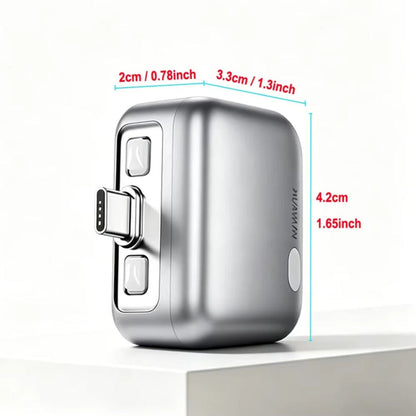 USB-C Forward KH-51 Auto Disconnect Adapter för Strömförsörjning med Automatisk Frånkoppling och Batteriskydd, Silver
