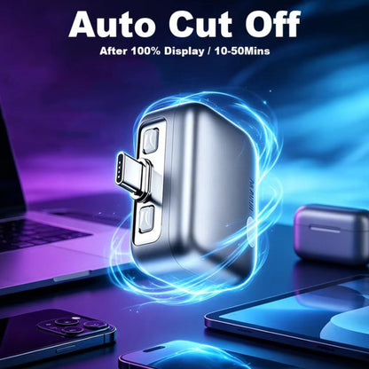 USB-C Forward KH-51 Auto Disconnect Adapter för Strömförsörjning med Automatisk Frånkoppling och Batteriskydd, Silver