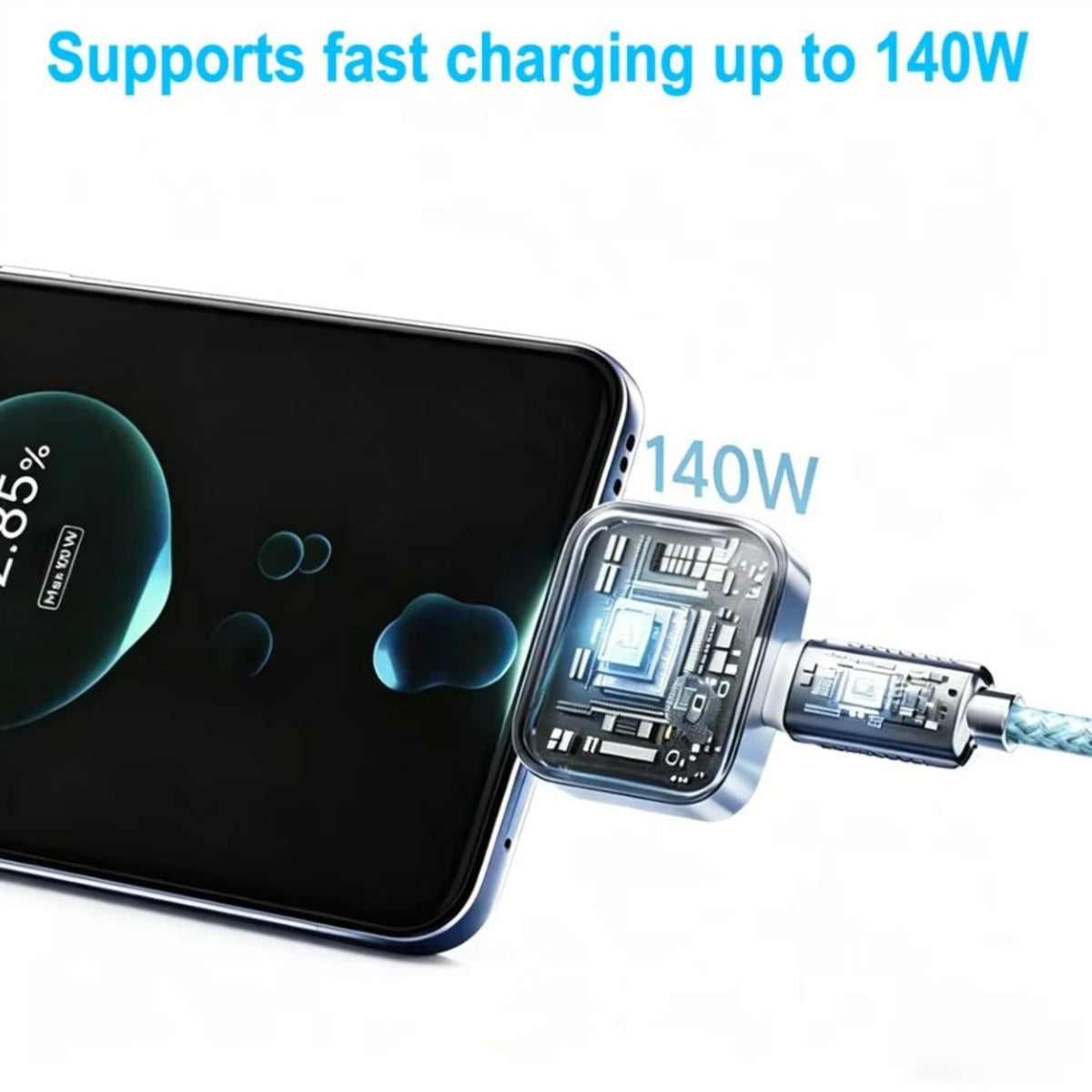 USB-C Forward KH-51 Auto Disconnect Adapter för Strömförsörjning med Automatisk Frånkoppling och Batteriskydd, Silver