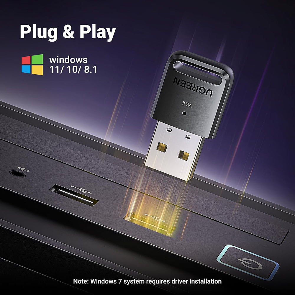 Bluetooth USB-adapter UGREEN CM748 (35058), Svart