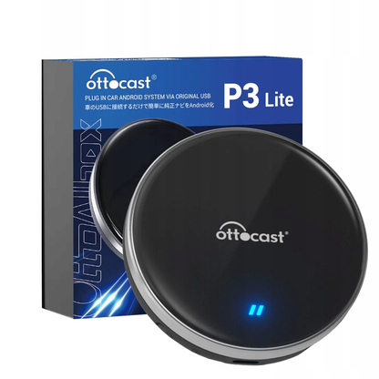 Carplay / Android Auto Wireless Adapter Ottocast OttoAibox P3 Lite för Apple iPhone / Android Series