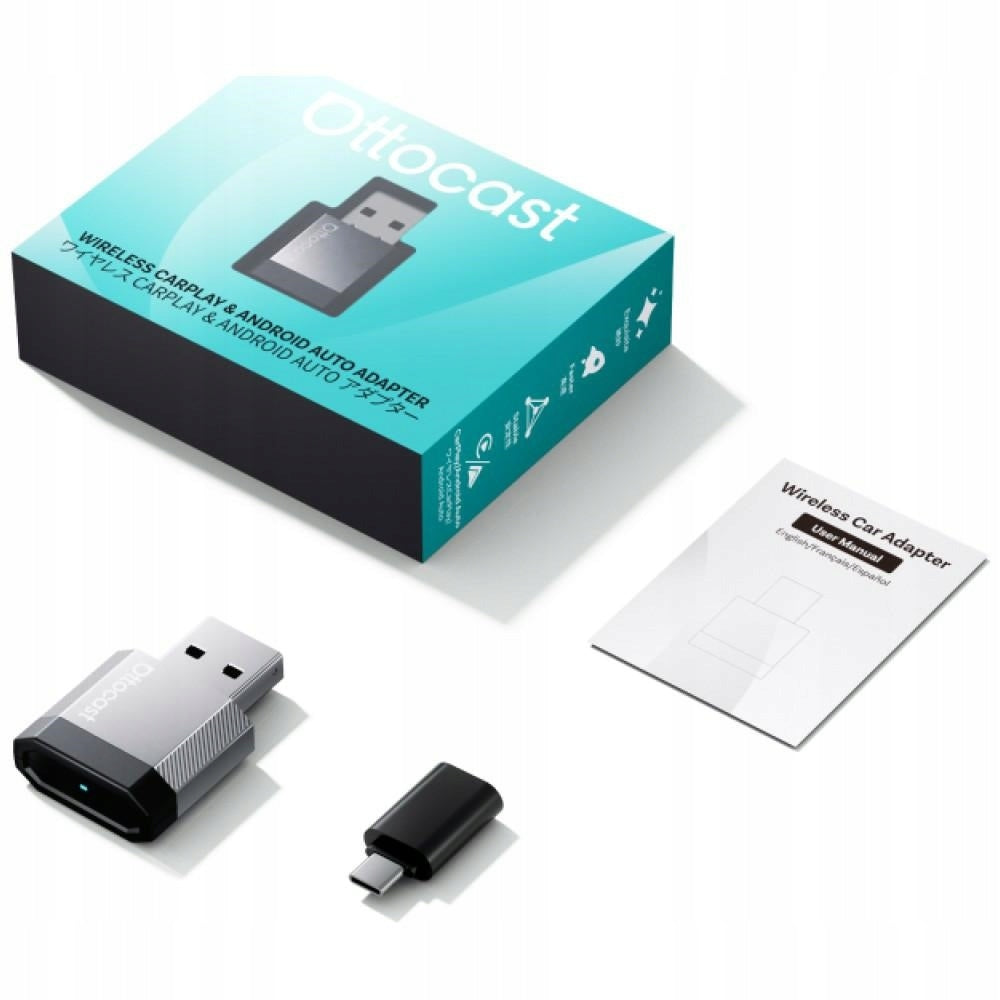 Trådlös Carplay / Android Auto-adapter Ottocast Mini Nova för Apple iPhone / Android-serien CA530-T3