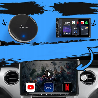 Carplay / Android Auto Wireless Adapter Ottocast OttoAibox P3 Lite för Apple iPhone / Android Series