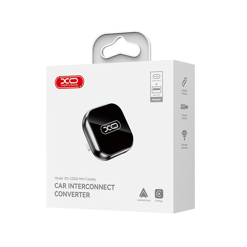 Carplay / Android Auto Wireless Adapter XO Design CZ026 mini för Apple iPhone / Android Series