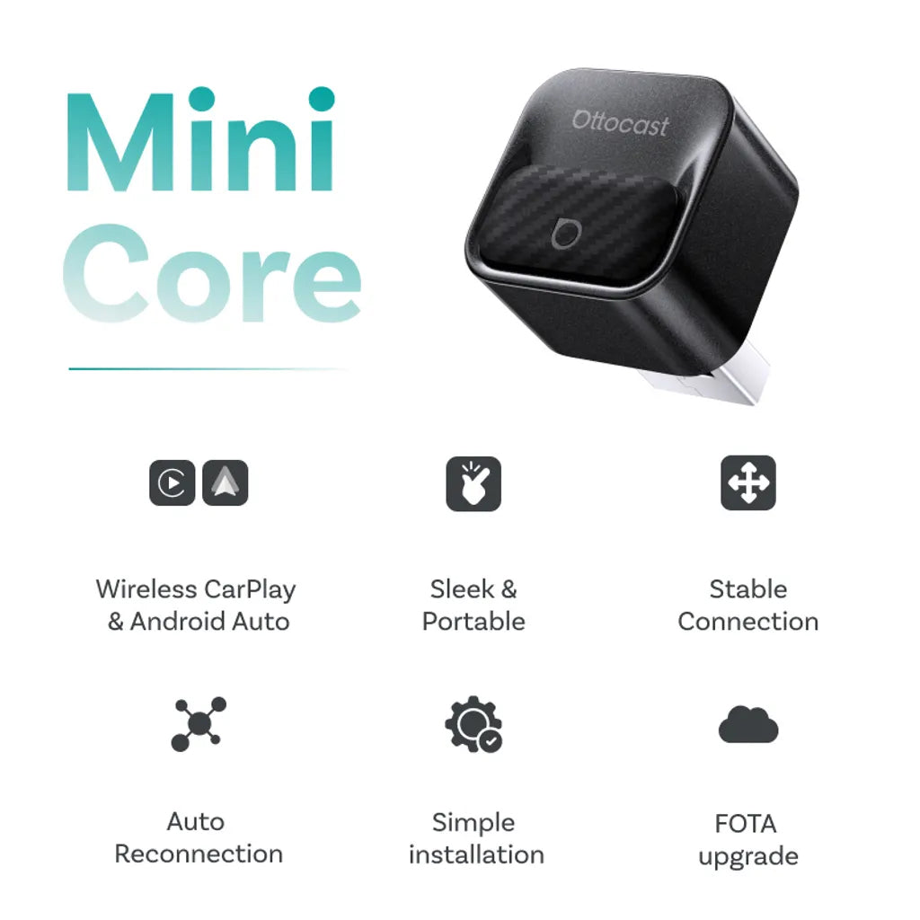 Trådlös Carplay / Android Auto-adapter Ottocast Mini Pico Style B för Apple iPhone / Android-serien CA525-T3