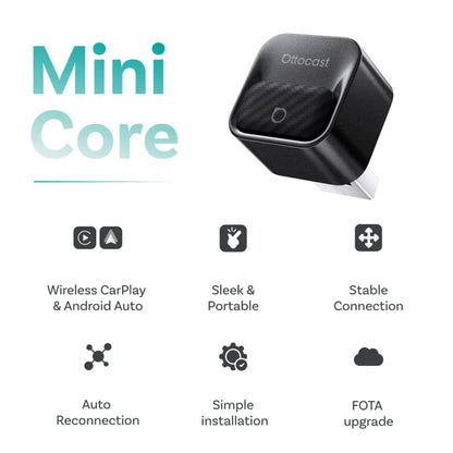 Trådlös Carplay / Android Auto-adapter Ottocast Mini Pico Style B för Apple iPhone / Android-serien CA525-T3