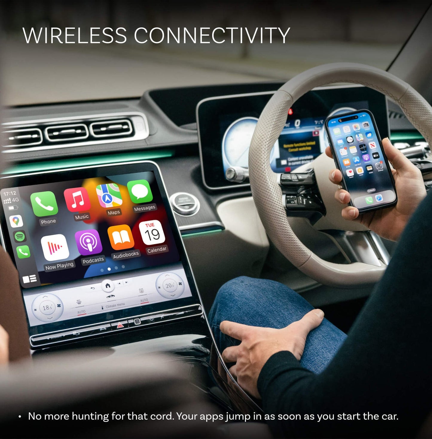 Trådlös Carplay / Android Auto-adapter Ottocast Mini Pico Style B för Apple iPhone / Android-serien CA525-T3